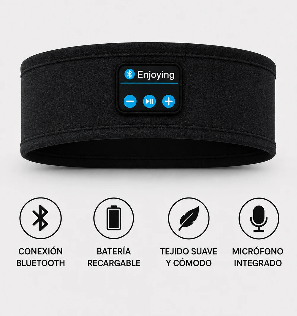Nuvia™ Diadema Bluetooth para dormir y hacer deporte
